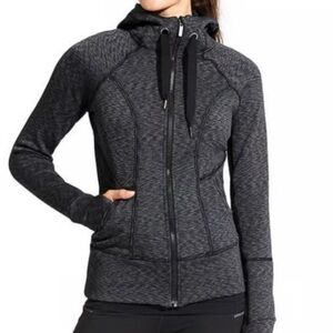 Athleta Gray Zip Up Athletic Hoodie